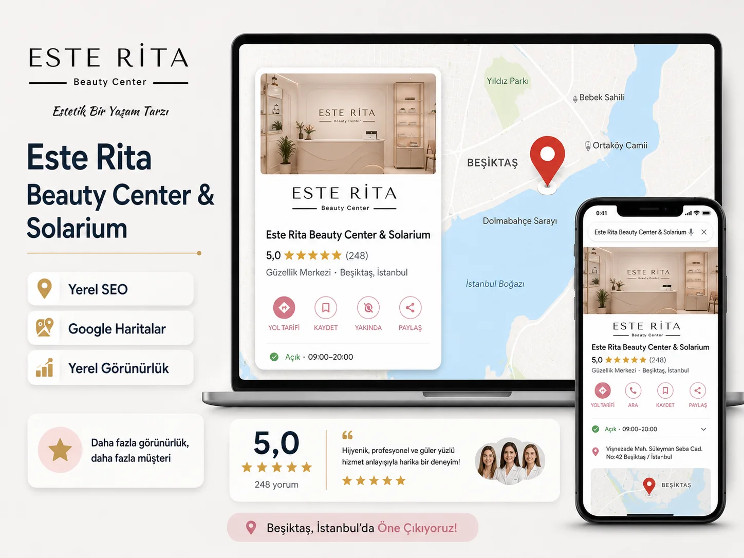 Este Rita Beauty Center & Solarium proje sunumu