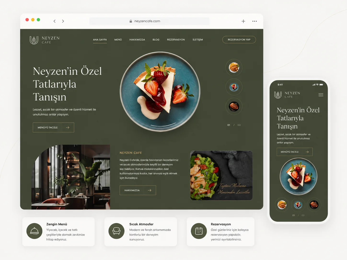 Neyzen Cafe proje sunumu